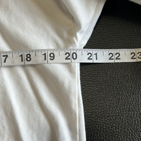 EILEEN FISHER Shirt White Hooded Long Sleeve Tshirt Top High Neck Sz XS - Picture 10 of 11